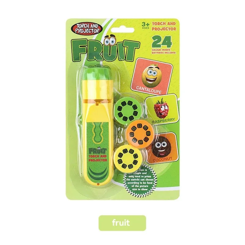 Children's Fun Projector Light Flashlight Puzzle Early Education Projection Light Baby Bedtime Toy