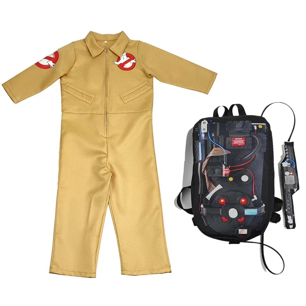 Ghostbusters Cosplay Costume with Proton Pack – Kids & Adult Outfit