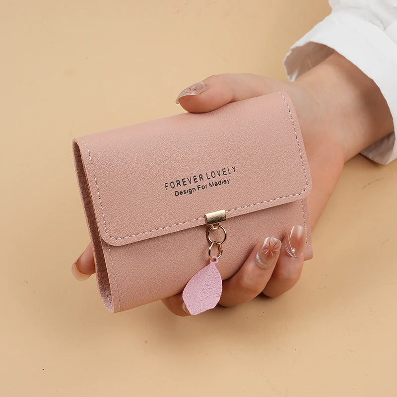 Trifold Clutch Coin Purse, Minimalist Credit Card Holder, Women's Casual Wallet