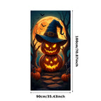72.83x35.43 Inch Halloween Door Banner Polyester Ghost Hospital Scary Head Scene Decoration Halloween Party Supplies Photography