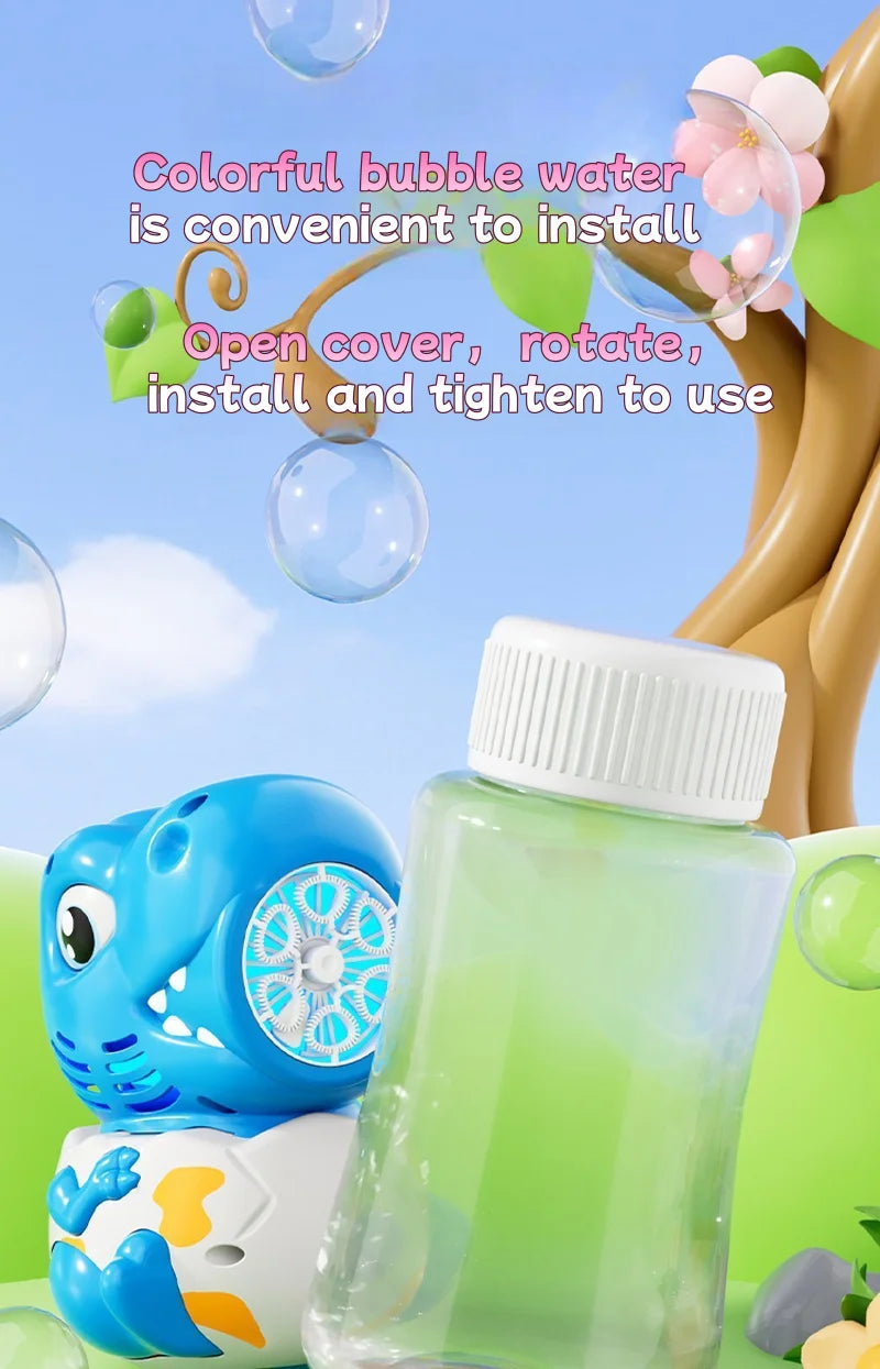Cartoon Dinosaur & Giraffe Automatic Bubble Blowing Machine