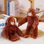 Cartoon Punch Monkey Plush Keychain Cute Bag Charm