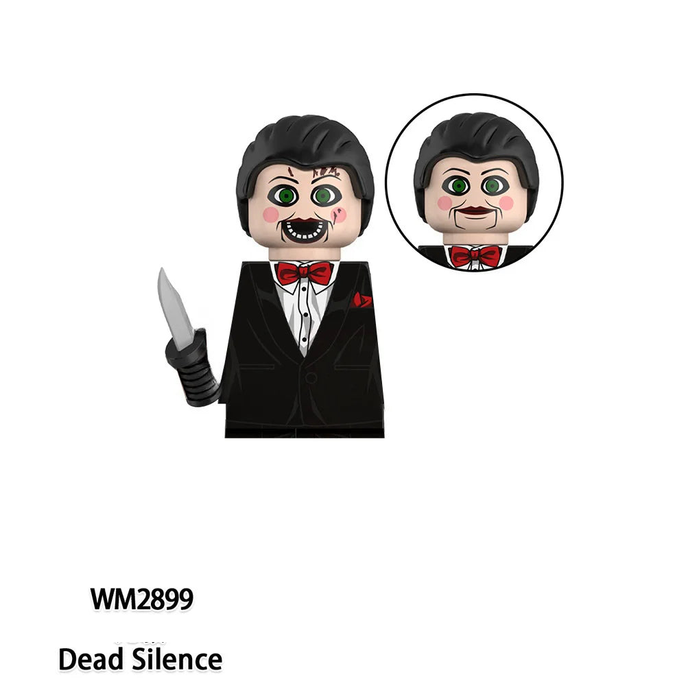 Horror Movie Serie Ash Sally Eerrifier Mini Action Figures Model Building Blocks Thrilling Ghosts Souls Doll Bricks Kit Toy Gift