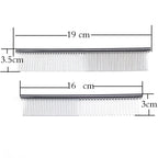 Stainless Steel Dog Comb Long Thick Hair Fur Removal Brush 16/19cm Pets Dog Cat Grooming Dematting Combs for Shaggy Dogs