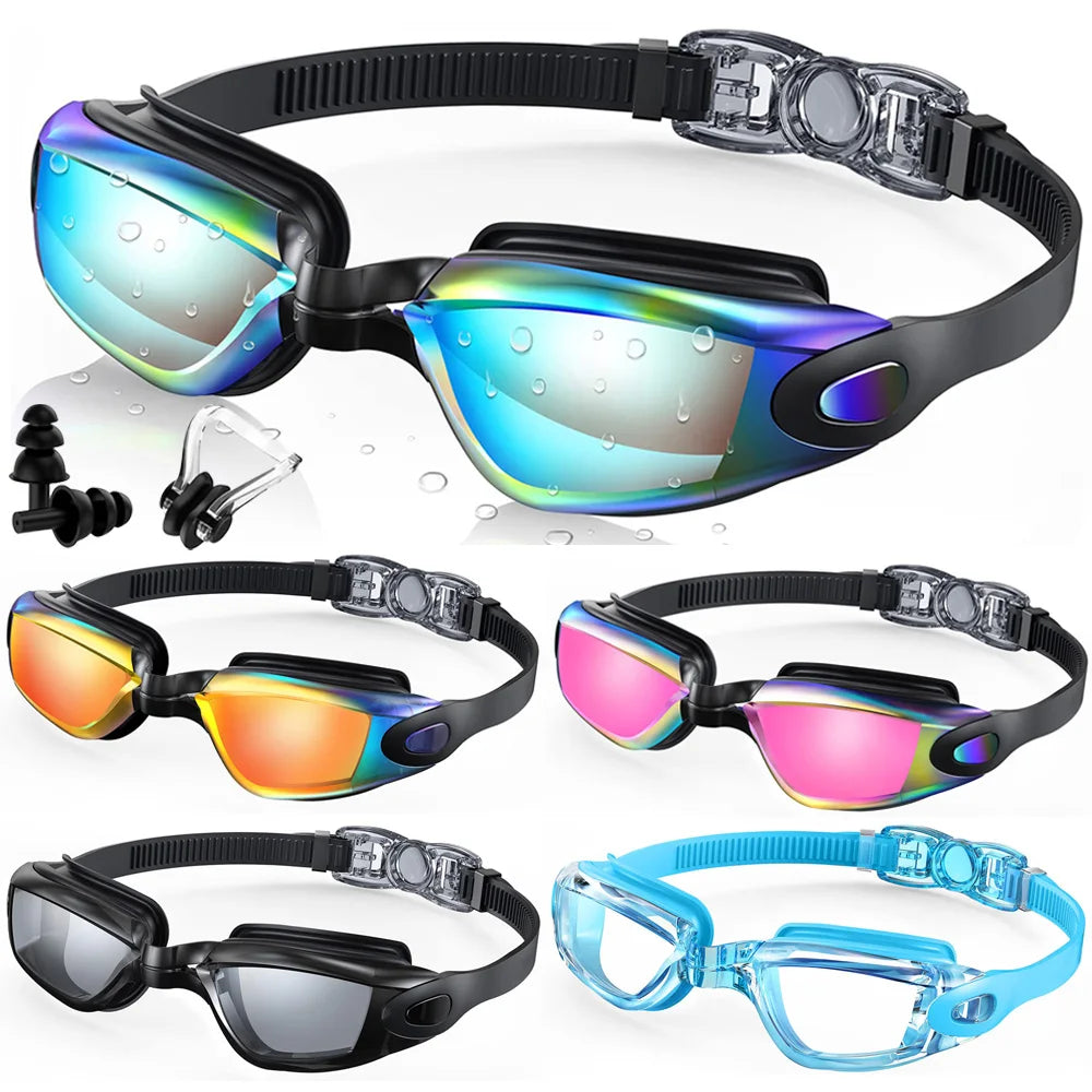 Professional Anti-Fog Waterproof Swimming Goggles with UV Protection