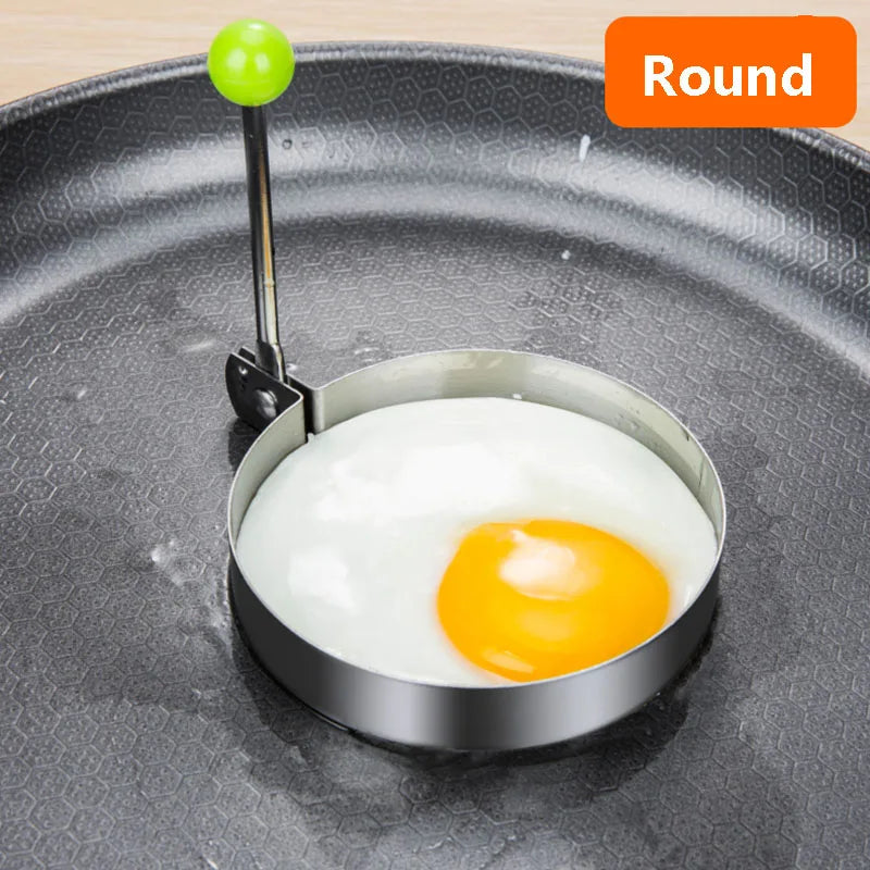 Stainless Steel Heart Fried Egg Mold for Pancakes and Omelettes