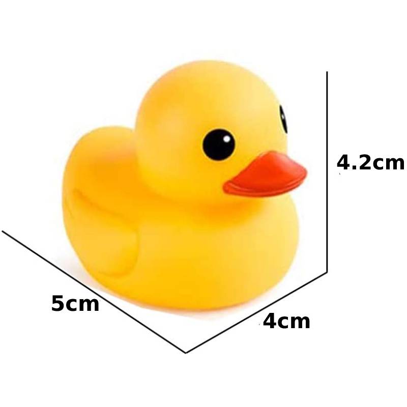 Mini Rubber Duck Bath Toy Set – 10pcs Squeaky Floating Ducks