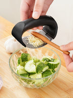 Stainless Steel Garlic Press – Manual Garlic Crusher & Mincer