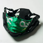 5 Color Cyberpunk Half Face Mask Mecha Style Halloween Cosplay Mask Adjustable Strap Breathable Comfort Party Costume Face Cover