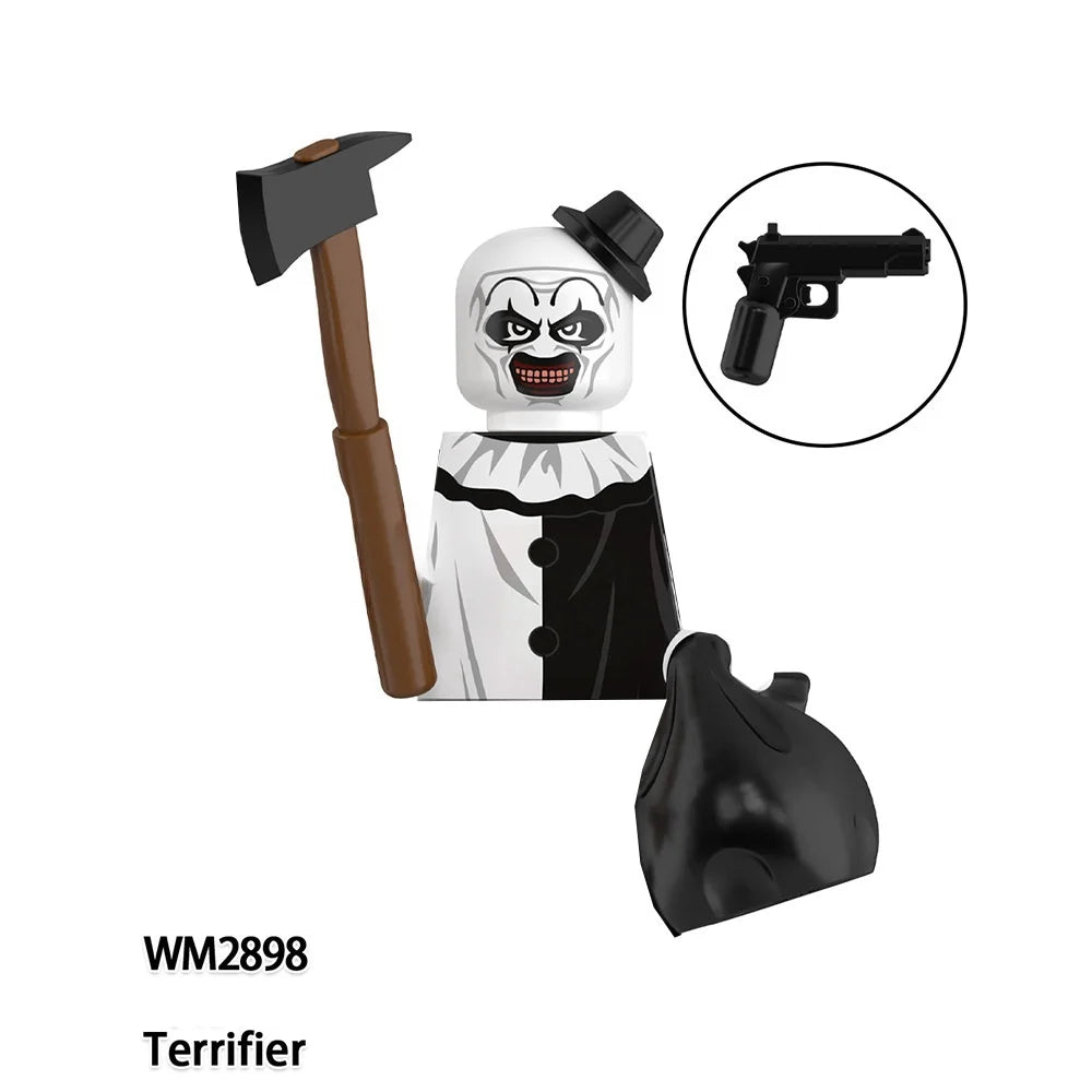 Horror Movie Serie Ash Sally Eerrifier Mini Action Figures Model Building Blocks Thrilling Ghosts Souls Doll Bricks Kit Toy Gift