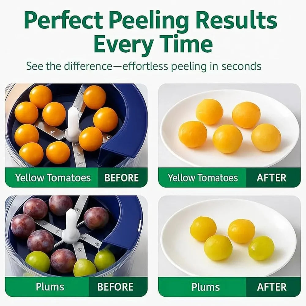 Automatic Electric Grape Peeler Rechargeable Garlic Peeling Machine