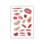 Halloween tattoo stickers Horror Wound  Blood Injury Fake Scab Scar Lasting Fake Tattoo  Arm Art Sticker DIY Party Decorations