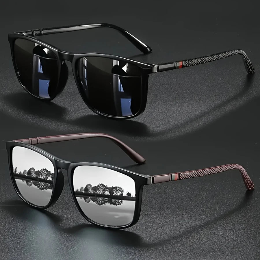 Luxury Vintage Square Polarized UV400 Sunglasses for Men & Women