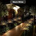 1/2/4PCS Solar Firework Light Waterproof Outdoor 8 Lighting Modes 90-200LED Fairy String Light Christmas 3 Colors Garden