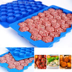 37 Grid Silicone Meatball Mold with Lid for Rice and Fish Balls