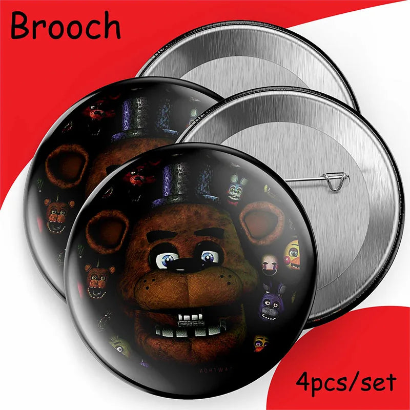 FNAF Five Nights Freddyed Birthday Party Decorations Kids Disposable Tableware Cup Plate Napkin Straw Baby Shower Supplies Event