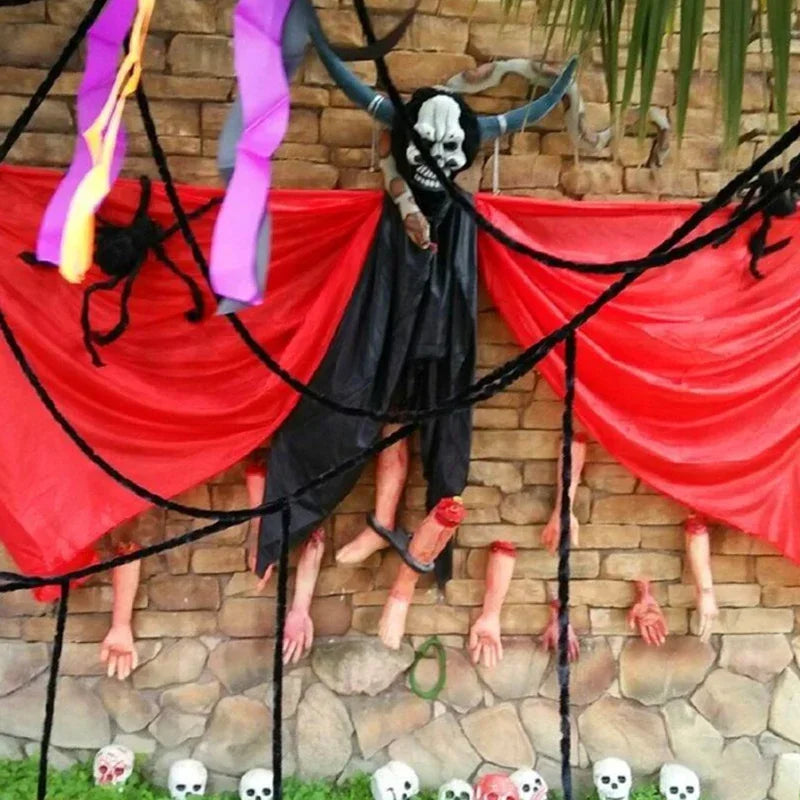 Horror Halloween Decoration Lifelike Bloody Severed Limbs Set Terrifying Fake Body Parts for Haunted House Prank Party