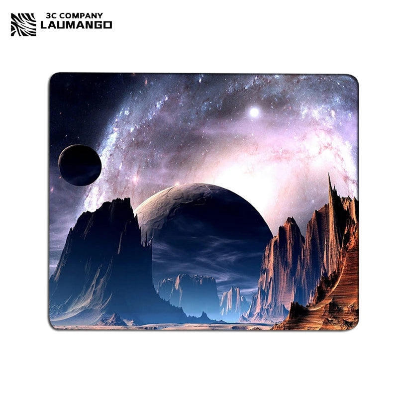 Galaxy Small Gaming Mouse Pad Deskmat Rubber Mat non-slip Anime Mousepad Pc Accessories Desk Protector Kawaii Cute Keyboard Pads