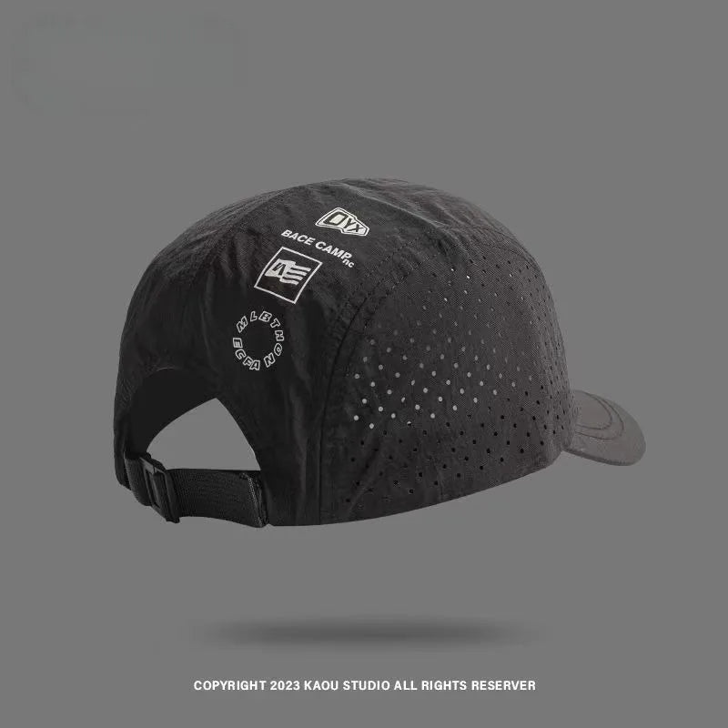 Short Brim Quick Dry Mesh Baseball Cap with UV Sun Protection