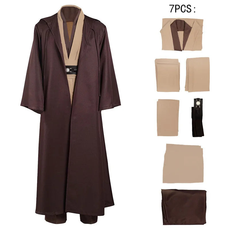 Obi-Wan Kenobi Jedi Cosplay Costume – Unisex Robe Set