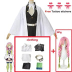 Kanroji Mitsuri Cosplay Costume with Wig & Haori