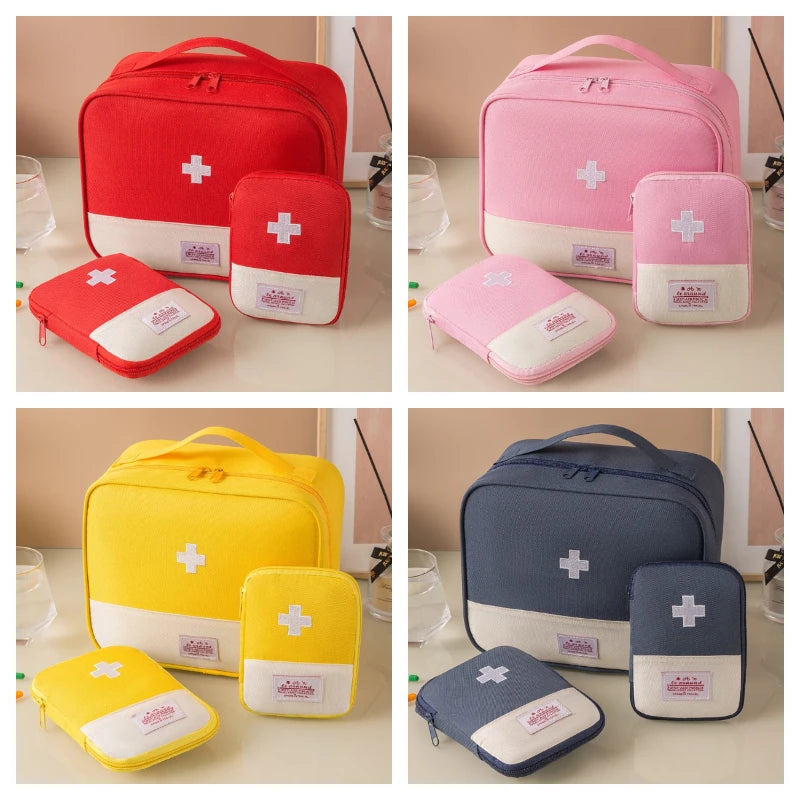 3PCS Portable Medical First Aid Kit Organizer Travel & Emergency Storage Bags