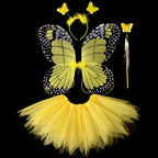 Luminous Wings Flashing Butterfly Skirt Lights Suit LED Children Costume Props Girls Skirts Angel 2-8year Easter Valentines Day