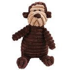 Corduroy Dog Molar Plush Toy for Interactive Chewing and Play