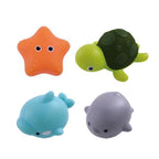 Baby Cute Animals Bath Toy LED Light Up Toys Swimming Water Soft Rubber Float Induction Luminous Duck for Kids Play Funny Gifts