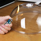 Microwave Food Splash Proof Cover Transparent Lid with Steam Vent & Handle