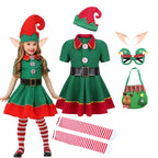 Kids Christmas Elf Costume Set – Santa Claus Festive Outfit