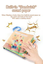 Soft 3D Touch & Feel Baby Cloth Book