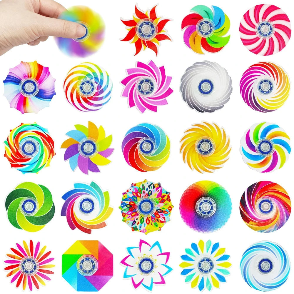 Mini Fidget Spinners 24PCS – Bulk Stress Relief Sensory Toys