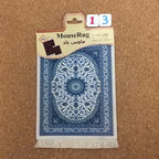 Mairuige Mini Persian Carpet Mouse Pad Desk Computer Notebook Mouse Mat Tea Coaster Pet Pad Multifunctional Anti-slip Desk Pad