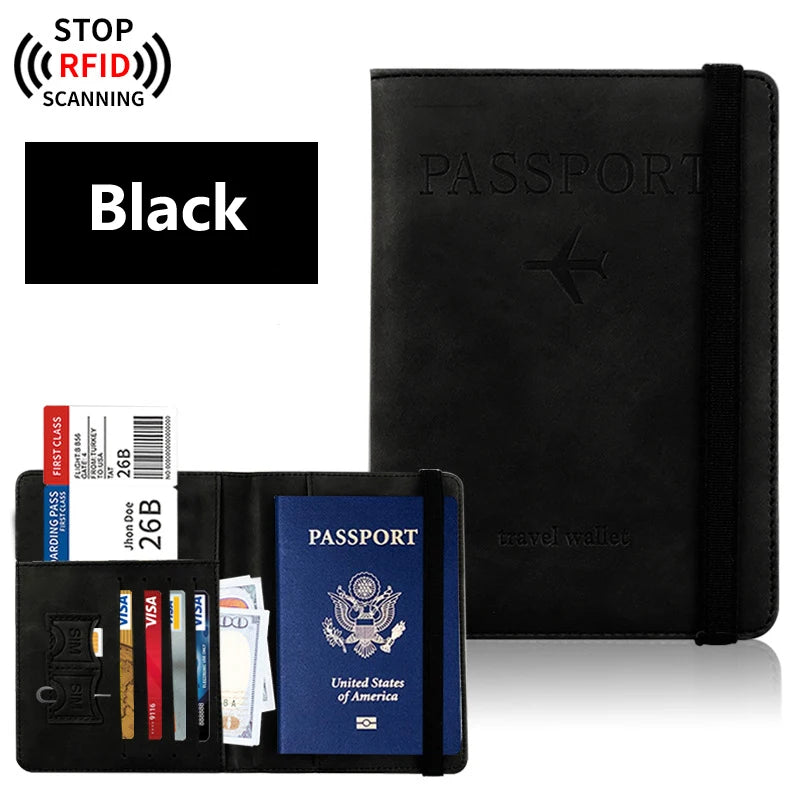 Travel Passport Holder Wallet for Men & Women