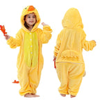 MICHLEY Carnaval Capybara Flannel Blanket Sleepers Onesie Hooded Children Costume Clothes Jumpsuit Sleepwear For Boys Girls