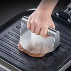 Heavy Duty Stainless Steel Smash Burger Press – BBQ Patty Smasher & Meat Press Tool - 10cm