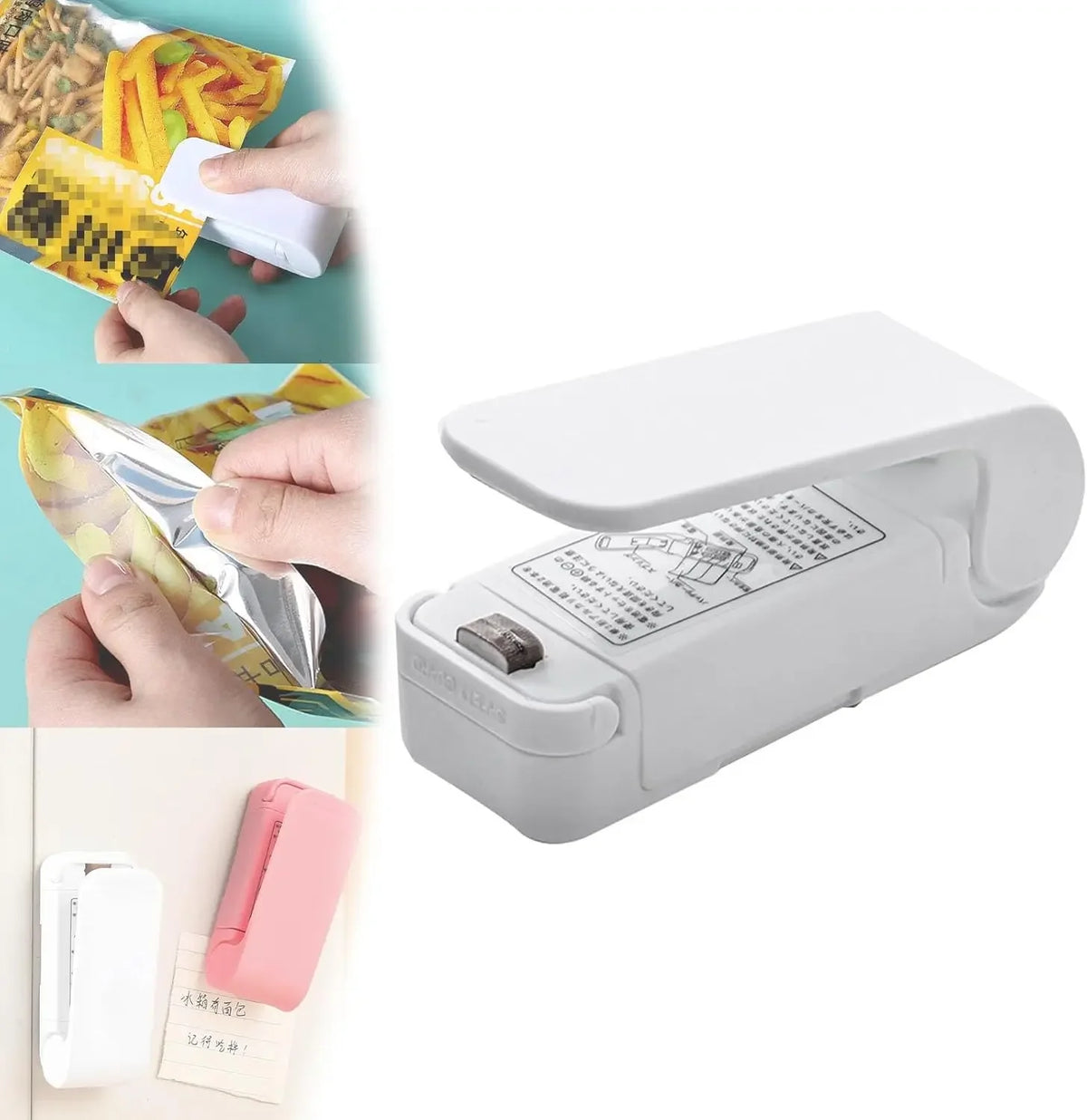 Portable Handheld Bag Sealer – Mini Heat Sealer for Plastic Snack Bags