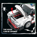 Mini Ghost Racing Car Building Blocks 562PCS MOC RetroAmbulance Bricks DIY Assembly Toy Adults Halloween Christmas Birthday Gift