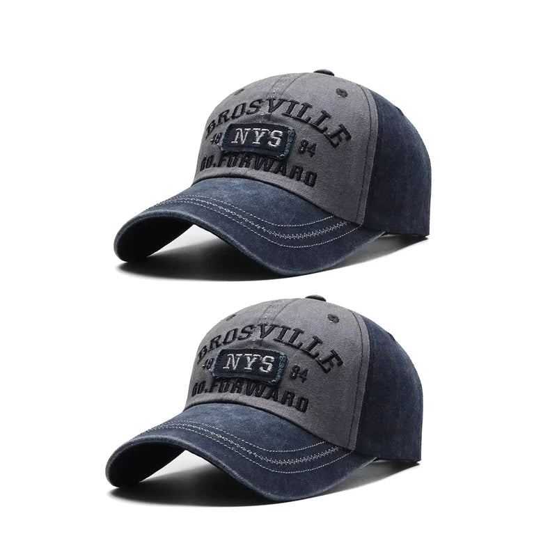 Washed Embroidered Baseball Cap with Curved Brim for Everyday Style