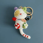 Small Cat Crochet Keychain Cute Kitten Bag Charm