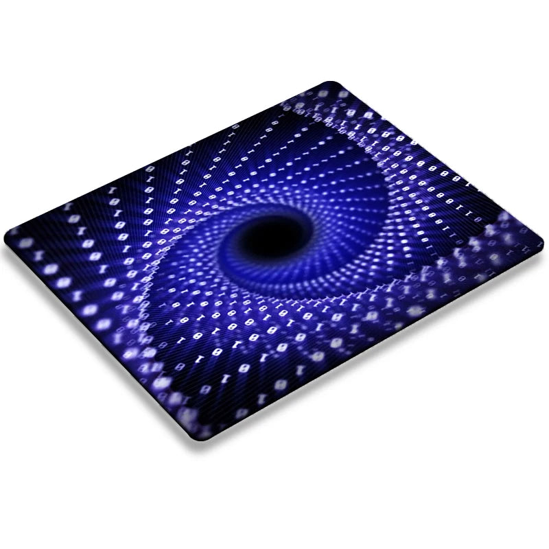 Mause Pad Gamer Rug Matrix Binary Code Mouse Pads Deskmat Desktop Table Mat Pc Gaming Computer Desk Protector Kawaii Accessories