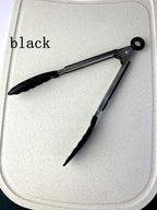 Anti-Slip Stainless Steel Cooking and Serving Tongs for Kitchen