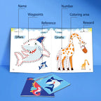 Kids Line Drawing & Number Learning Doodle Activity Book