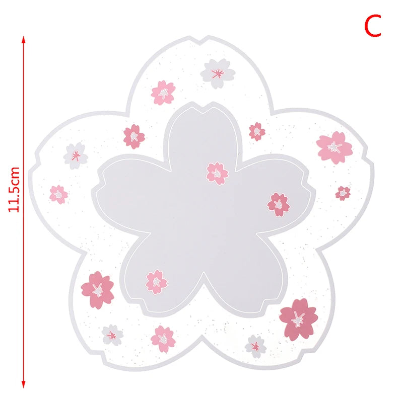 Cherry Blossom Heat Insulation Pad Dining Table Mat Anti-skid Cup Pads Non-slip Coaster Kitchen Accessories Coasters Table Mat