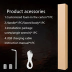 RGB Metal Lightsaber Rechargeable LED Cosplay Light Sword with Sound Effects