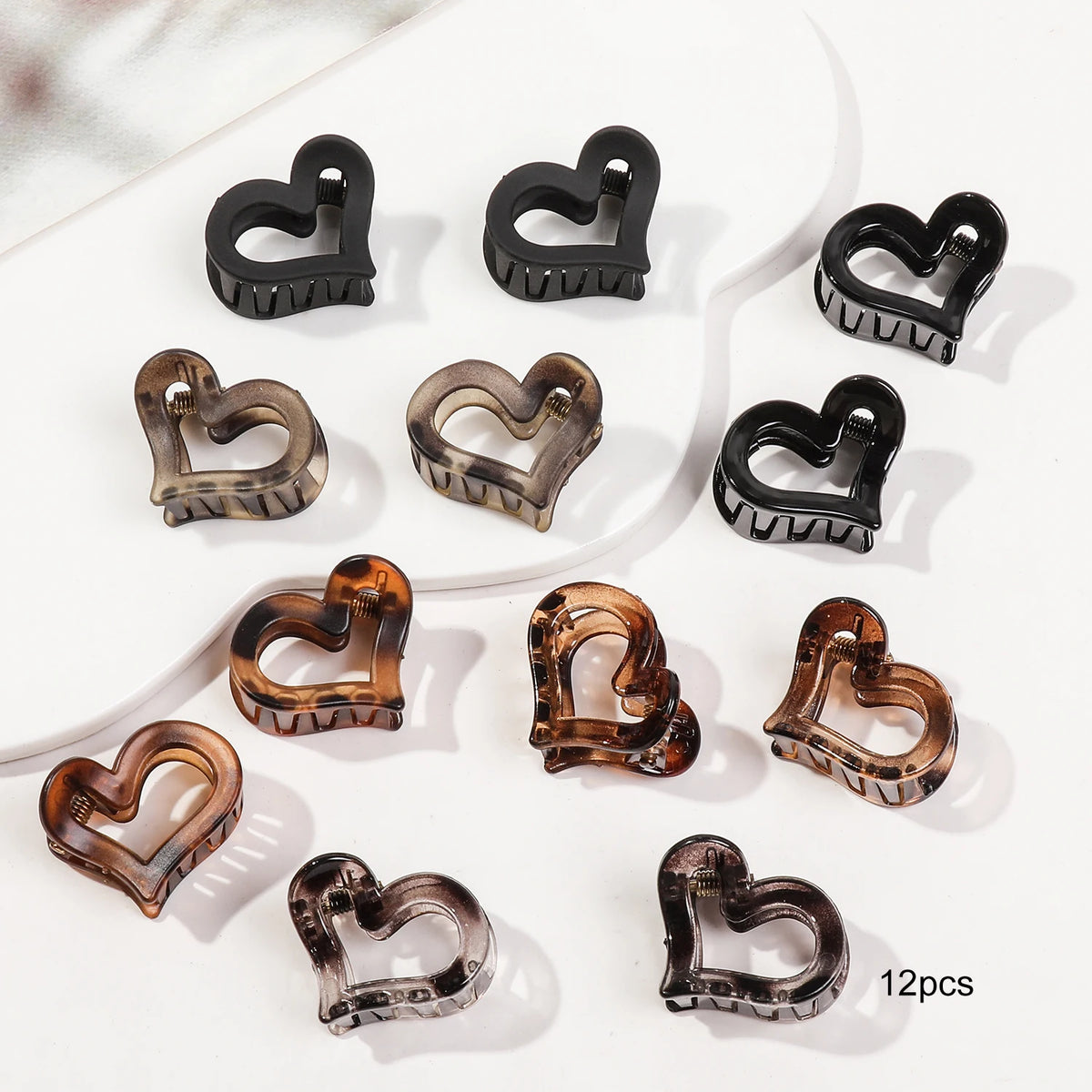 Mini Flower Hair Claw Clips Pack for Women & Girls
