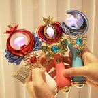 Lighting and sound effects magic wand girls toys, cartoon flash stick, light stick light toys stall toys girls must have