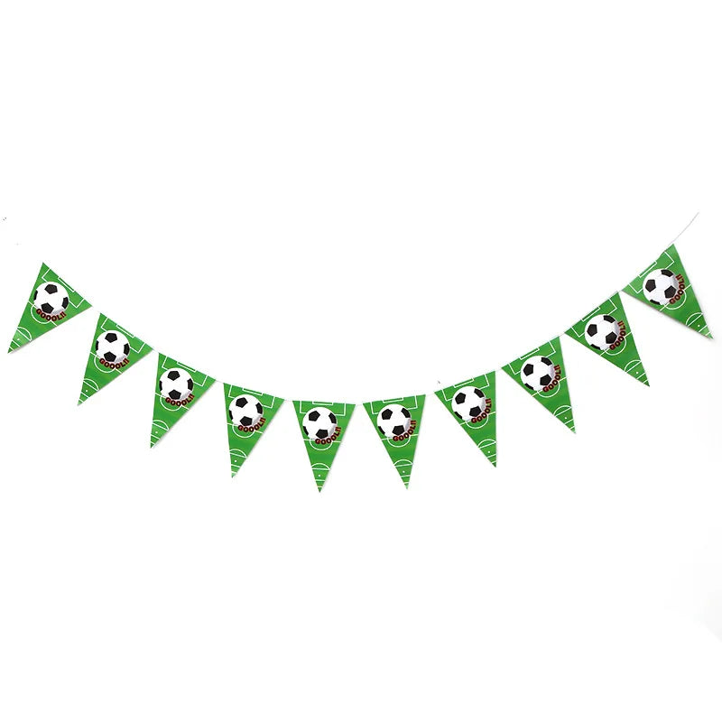Soccer Theme Disposable Tableware Set Paper Plates Cups Napkins Tablecloth Boys Sports Football Birthday Party Decor Supplies