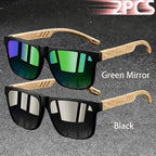 Vintage Square Polarized UV400 Sunglasses for Men & Women